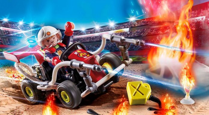 playmobil 70554 stunt show fire quad