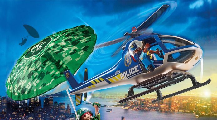 playmobil 70569 police parachute search