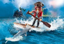 playmobil 70598 pirate with raft