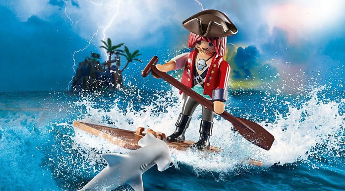 playmobil 70598 pirate with raft