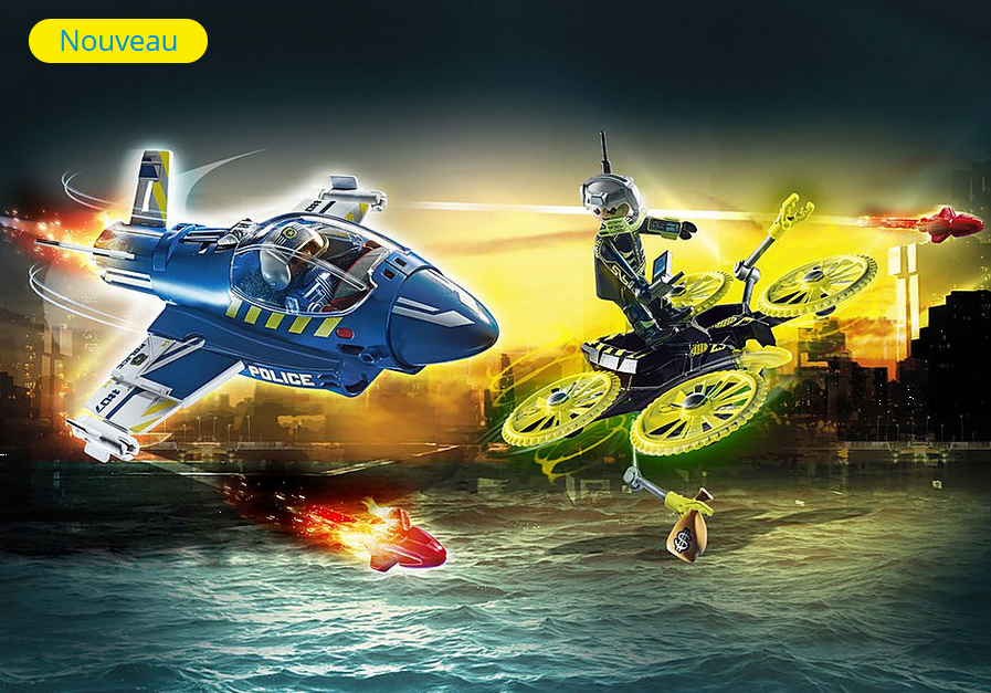 playmobil 70780 police jet with drone playmobil 70780 police jet with drone