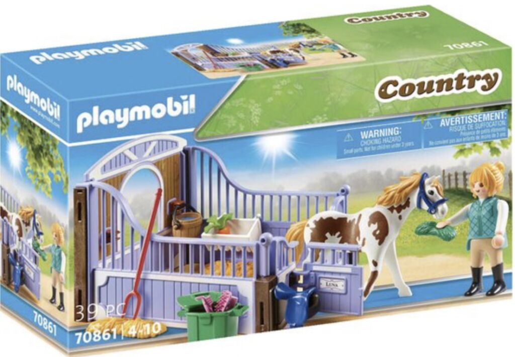 playmobil 70861 horse box with pinto playmobil 70861 horse box with pinto