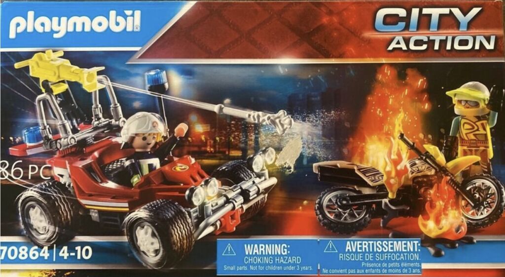 playmobil 70864 fire rescue with fire buggy playmobil 70864 fire rescue with fire buggy