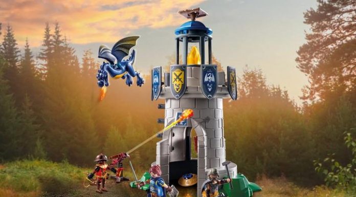 playmobil 71483 knight s tower with smith and dragon