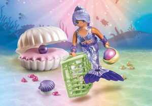 Playmobil Sirenas Playmobil: Todas las Referencias del Mundo Submarino 18 Playmobil Sirena con concha de perla Novedades
