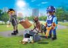 playmobil 71731 police officer with search dog and thief