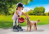 playmobil 71739 girl on roller skates with golden retriever