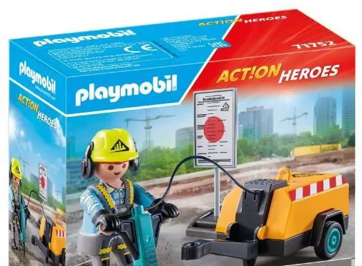Playmobil 71752 Obrero con Martillo Neumático – Novedades 2025 – El Mundo Click playmobil 71752 worker with jackhammer