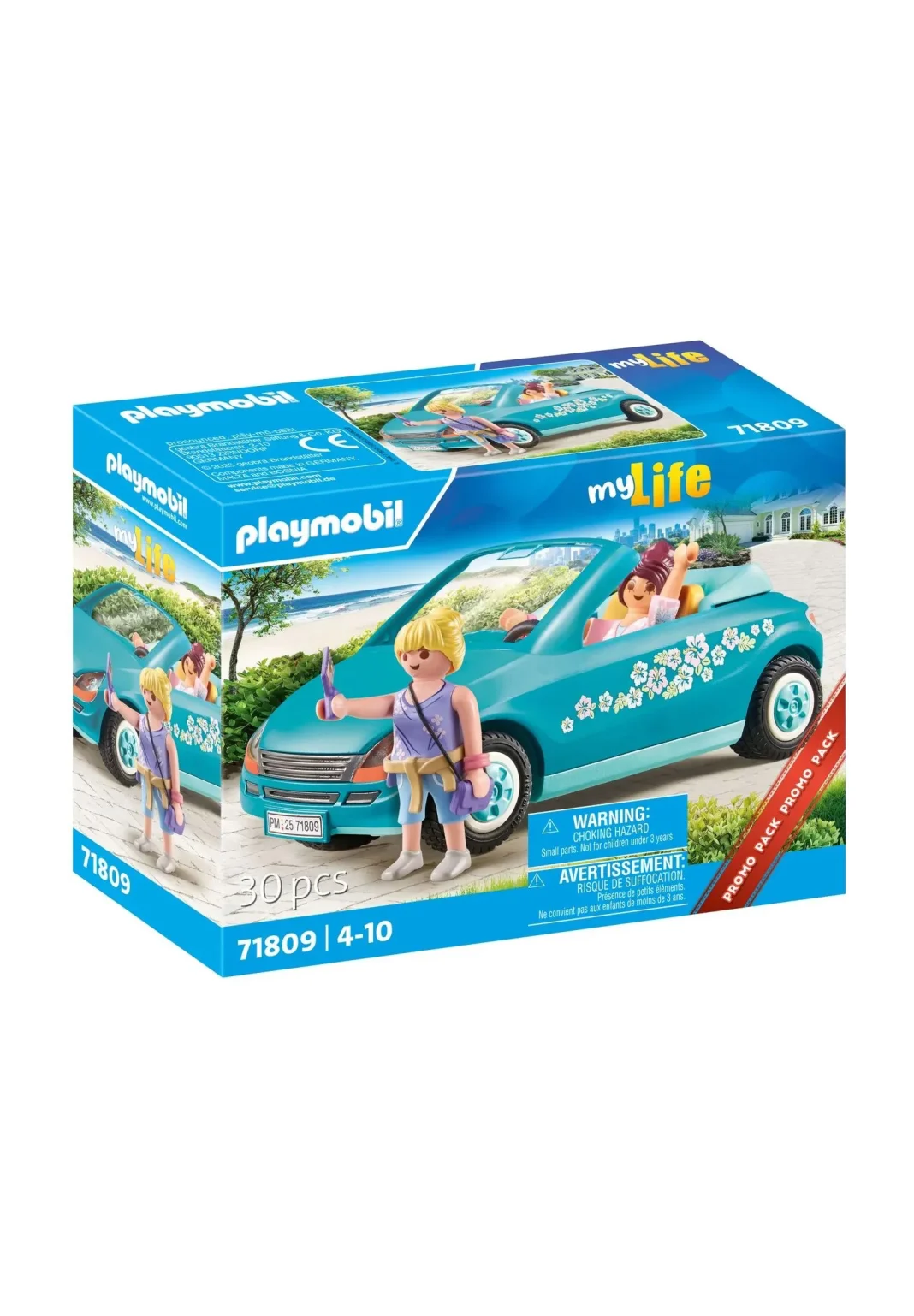 playmobil 71809 convertible with young girls