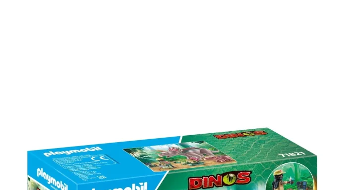 playmobil 71821 archaeologist and triceratops