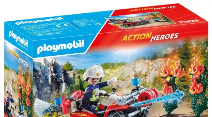 playmobil 71825 firefighter on atv