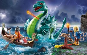 Playmobil Vikingos Playmobil: todas las referencias (drakkar y guerreros) 16 Playmobil Vikingos con Monstruo Marino Novedades