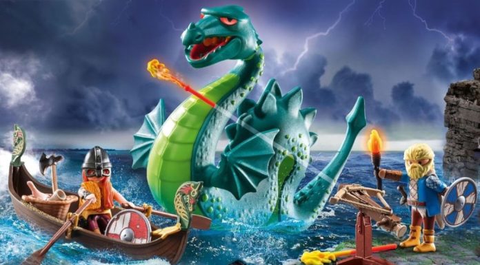 playmobil 71830 vikings with sea monster