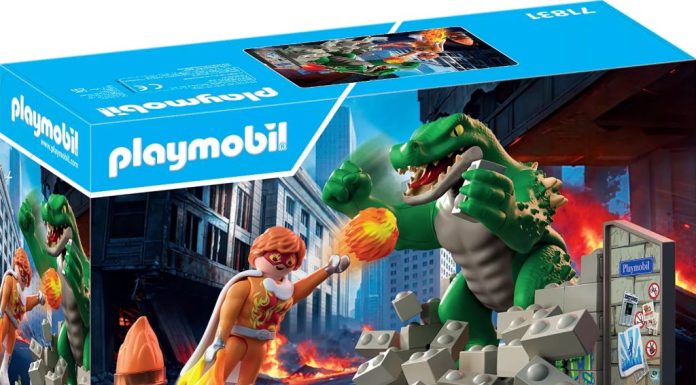 playmobil 71831 superhero vs giant lizard