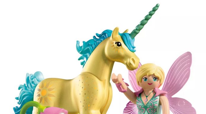 playmobil 71842 collectible unicorn sunshine blossom with fairy