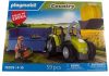 playmobil 72009 ger tractor with trailer cargo