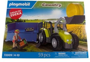 Playmobil Tractores Playmobil: todas las referencias (con remolque, pala y aperos) 4 Playmobil 72009 Tractor con Remolque y Carga - Novedades 2025 - El Mundo Click