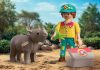 playmobil 72025 animal keeper and rhinoceros
