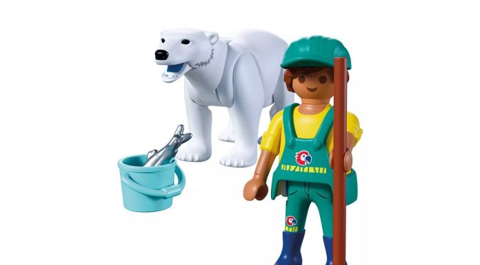 playmobil 72090 polar bear and keeper