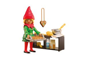 Playmobil Elfos Playmobil: todas las referencias (fantasía y Navidad) 35 Playmobil Duende Navideño Y Galletas Novedades