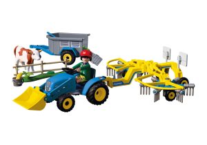 Playmobil Tractores Playmobil: todas las referencias (con remolque, pala y aperos) 2 Playmobil 72163 Granja Pequeño Tractor con Segadora de Heno - Novedades 2026 - El Mundo Click