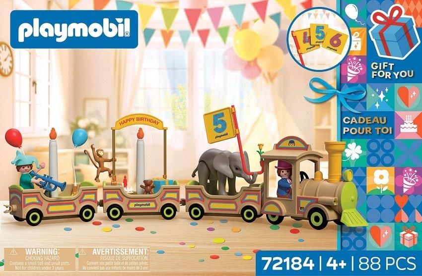 Playmobil trenes 72184 72184 Tren de Cumpleaños Novedades 2026 El Mundo Click