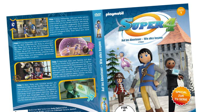 Playmobil 80476 DVD Super4 (n.1): Auf ins Abenteuer – Wie alles begann playmobil Playmobil 80476