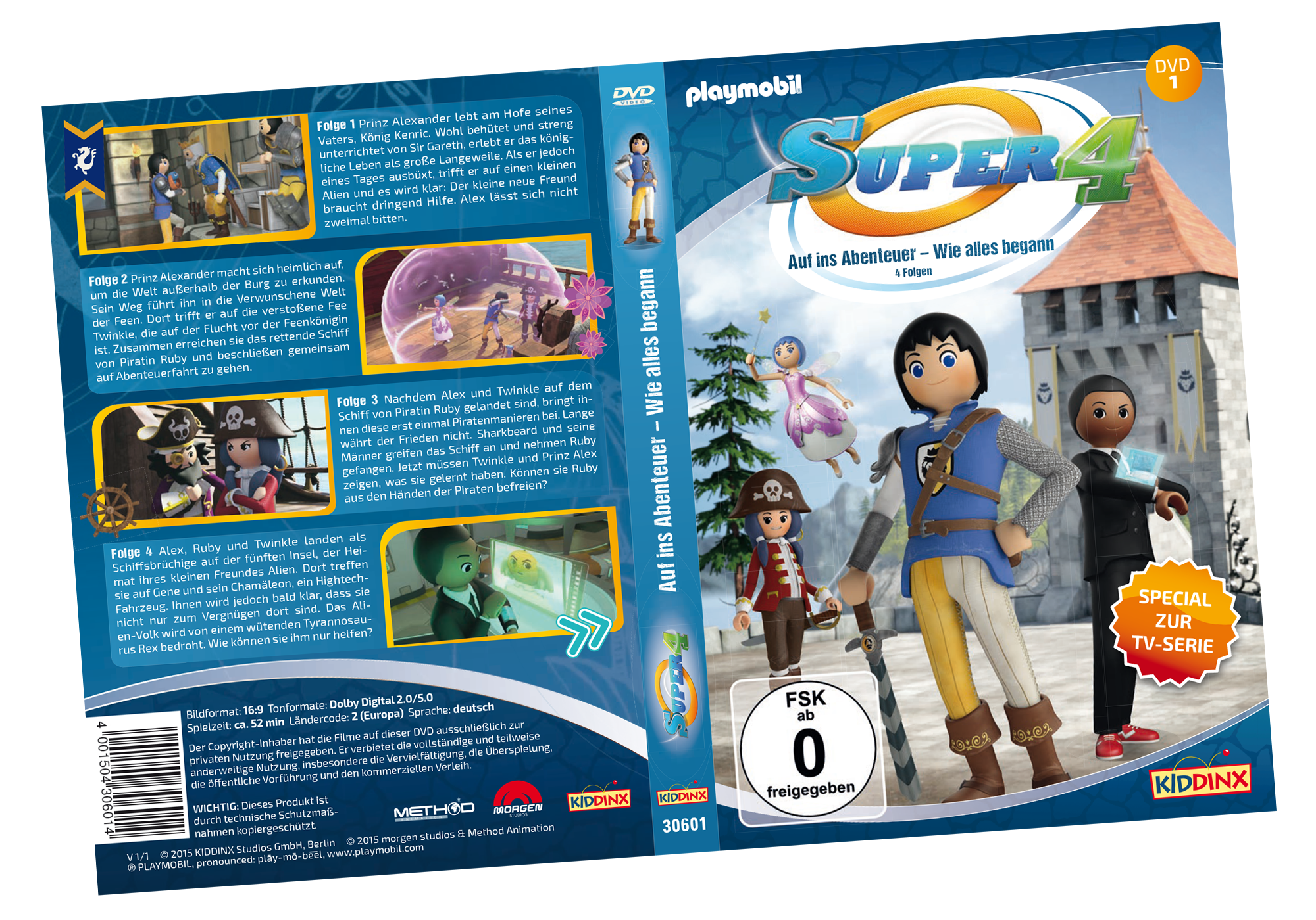 Playmobil 80476 DVD Super4 (n.1): Auf ins Abenteuer – Wie alles begann