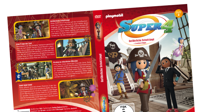 Playmobil 80477 DVD Super4 (n.2): Gefährliche Schatzjagd playmobil Playmobil 80477