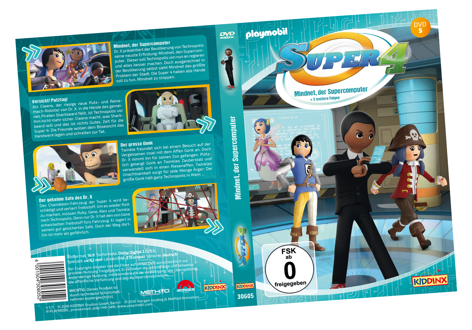 Playmobil 80480 DVD Super4 (n.5): Mindnet,der Supercomputer