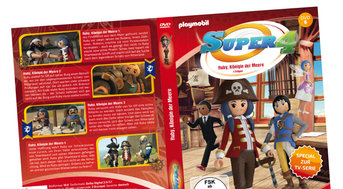 Playmobil 80481 DVD 6 Super 4: Ruby, Königin der Meere playmobil Playmobil 80481