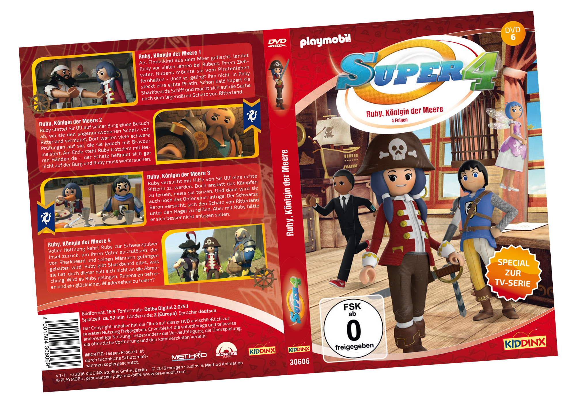 Playmobil 80481 DVD 6 Super 4: Ruby, Königin der Meere