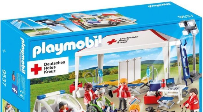 Playmobil 9537 German Red Cross (DRK) supply tent with doctor’s vehicle playmobil Playmobil 9537