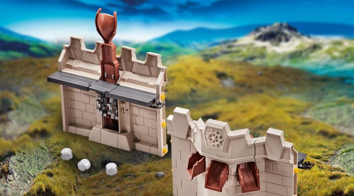 Playmobil 9839 Extensión de pared con catapulta para el Gran Castillo de Novelmore playmobil Playmobil 9839