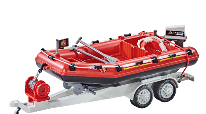 Playmobil 9845 Bote Inflable con Remolque playmobil Playmobil 9845