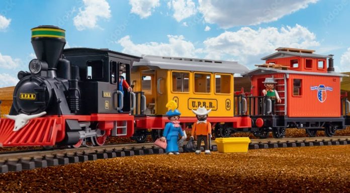 playmobil all around train set