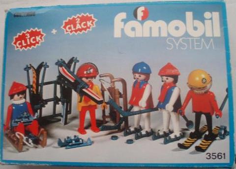 Playmobil Famobil 3561 5 Esquiadores