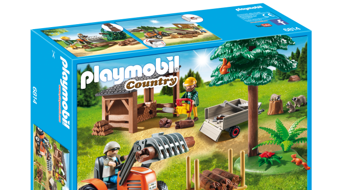 Playmobil 6814 Woodcutters with tractor Playmobil 6814