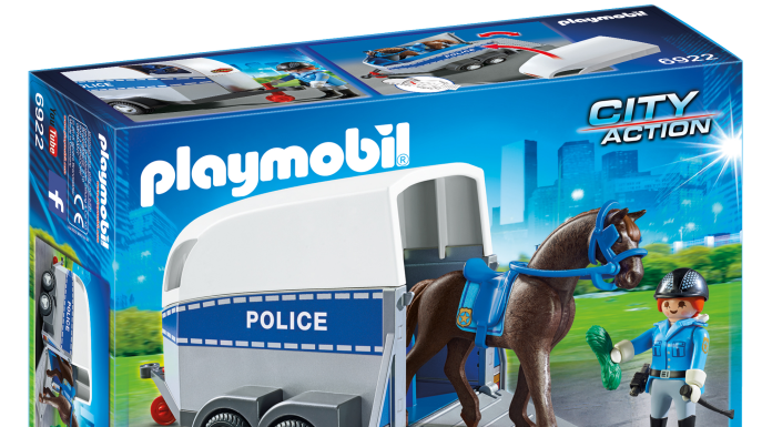Playmobil 6922 Policía con Caballo y Remolque Playmobil 6922