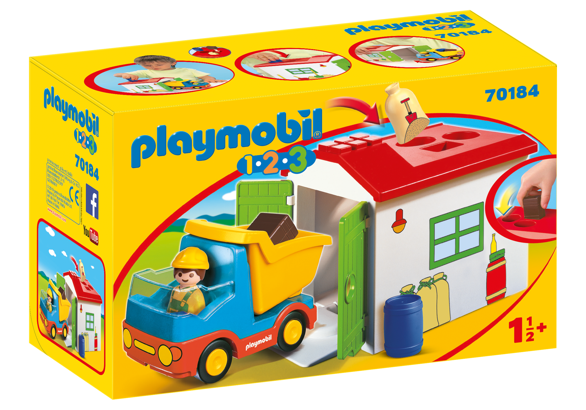 Playmobil 70184 Construction Truck with Garage