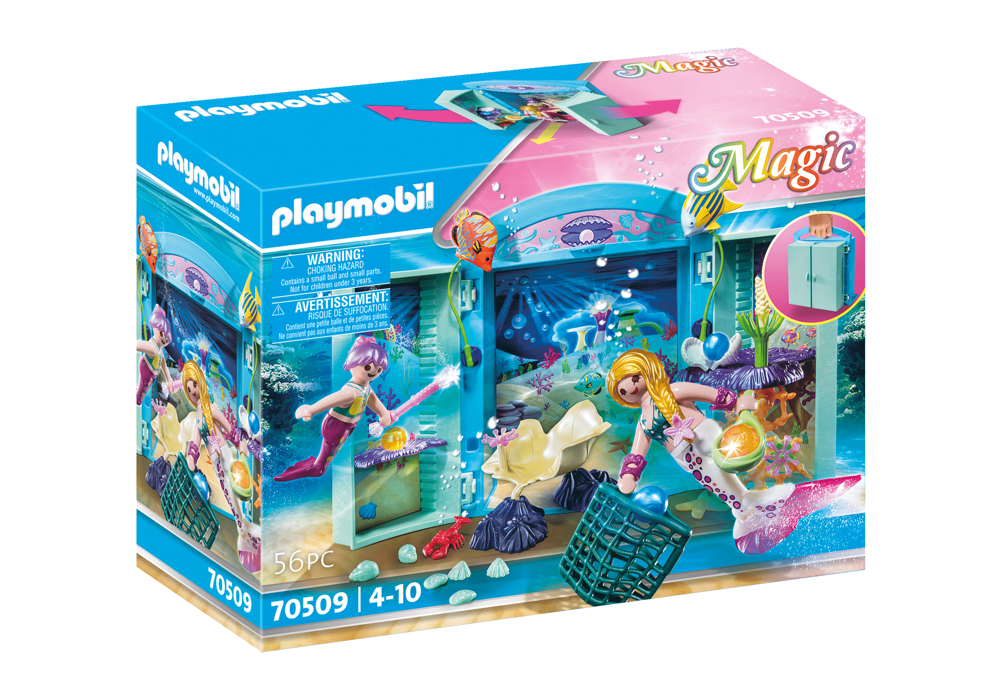Playmobil Sirenas Playmobil: Todas las Referencias del Mundo Submarino 48 Playmobil 70509 Magical Mermaid Play Box