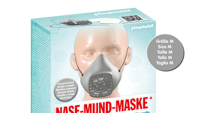 Playmobil 70724 Nose-Mouth-Mask size M light grey Playmobil 70724