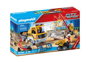 Playmobil Construcción y Obras Playmobil: todas las referencias (excavadoras, grúas y camiones) 12 Playmobil Construction site with dump truck