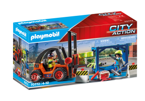 Playmobil Puerto Playmobil: todas las referencias (muelles, grúas y faros) 9 Playmobil Forklift with Freight