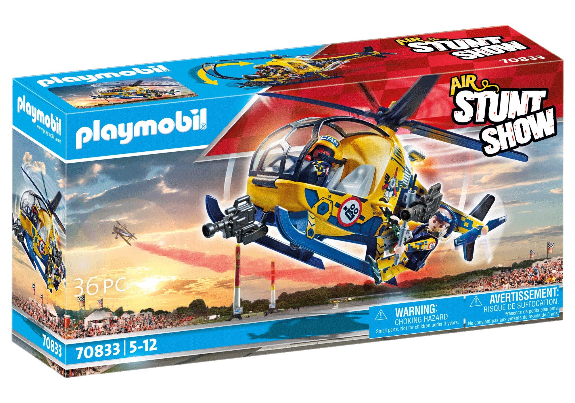 Playmobil Aviones Playmobil: Todas las Referencias - Jets, Hidroaviones, Acrobaticos y Aeropuertos 35 Playmobil 70833 Air Stuntshow Film Crew Helicopter