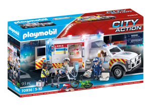 Playmobil Médicos Playmobil: todas las referencias (doctores y urgencias) 37 Playmobil Rescue Vehicles: Ambulance with Lights and Sound