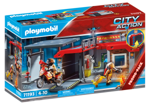 Playmobil Coches y Camiones de Bomberos Playmobil: todas las referencias 45 Playmobil Transportable Fire Station