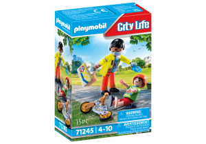 Playmobil Médicos Playmobil: todas las referencias (doctores y urgencias) 41 Playmobil Paramedic with patient