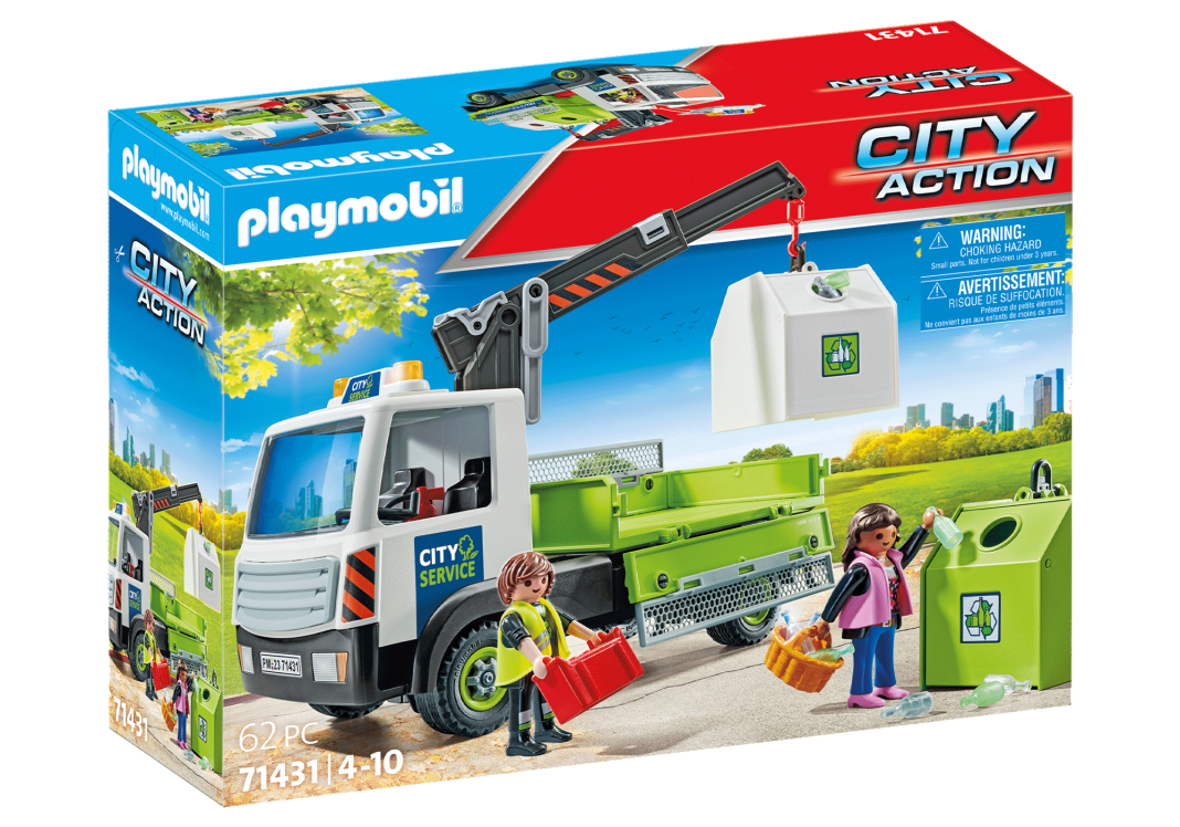 Playmobil 71431 Glass Recycling Truck with Container Playmobil 71431 Glass Recycling Truck with Container