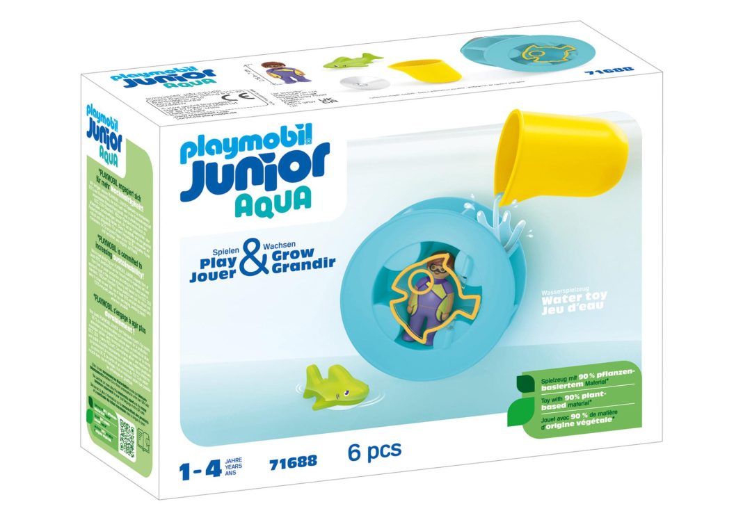 Playmobil 71688 JUNIOR AQUA: Water Wheel with Baby Shark
